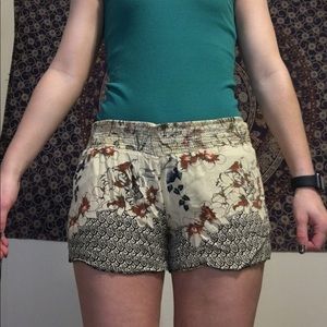Patterned boho shorts